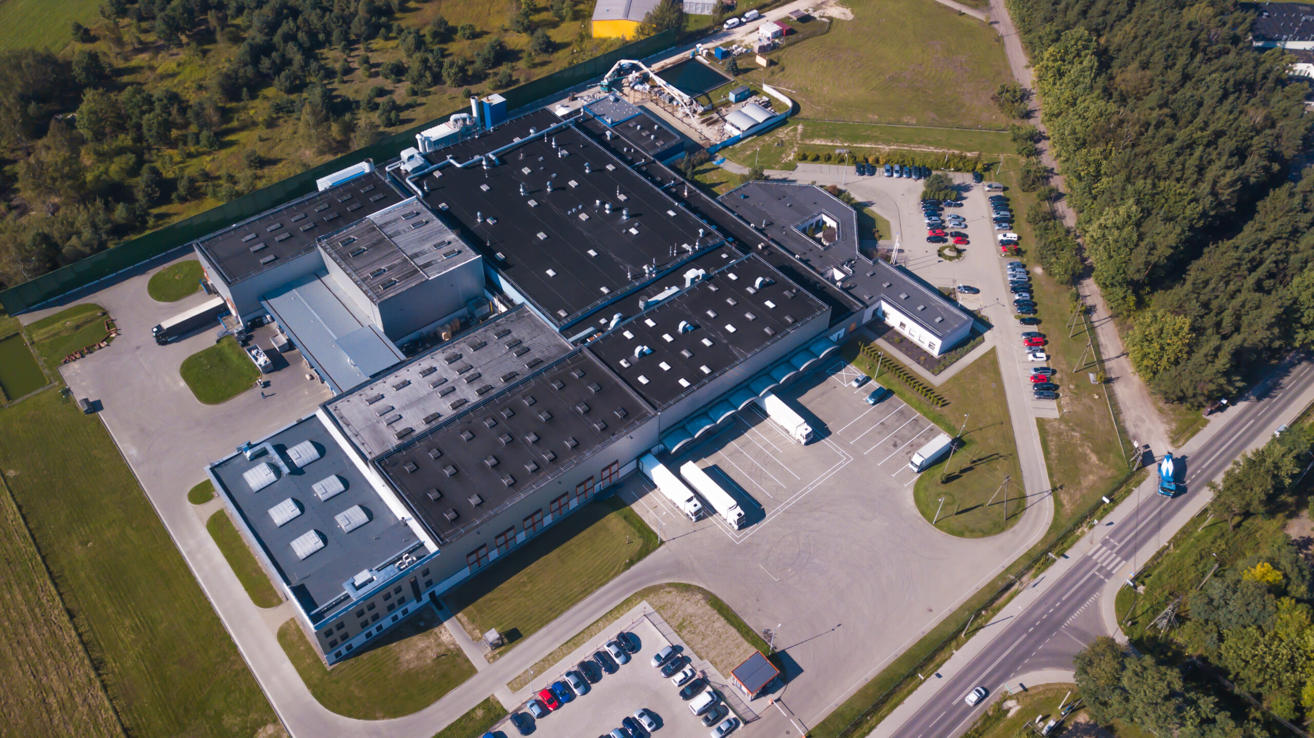 Aerial,View,Of,Goods,Warehouse.,Logistics,Center,In,Industrial,City
